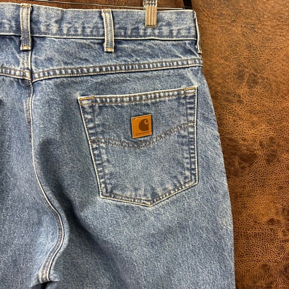 Carhartt 36x30 Mens  Blue Denim Jeans 100% cotton - Picture 5 of 6